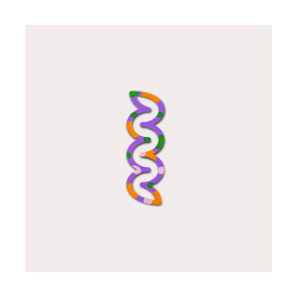 Mini Helix 3D printed bookmark - The Completist. - Multicolour