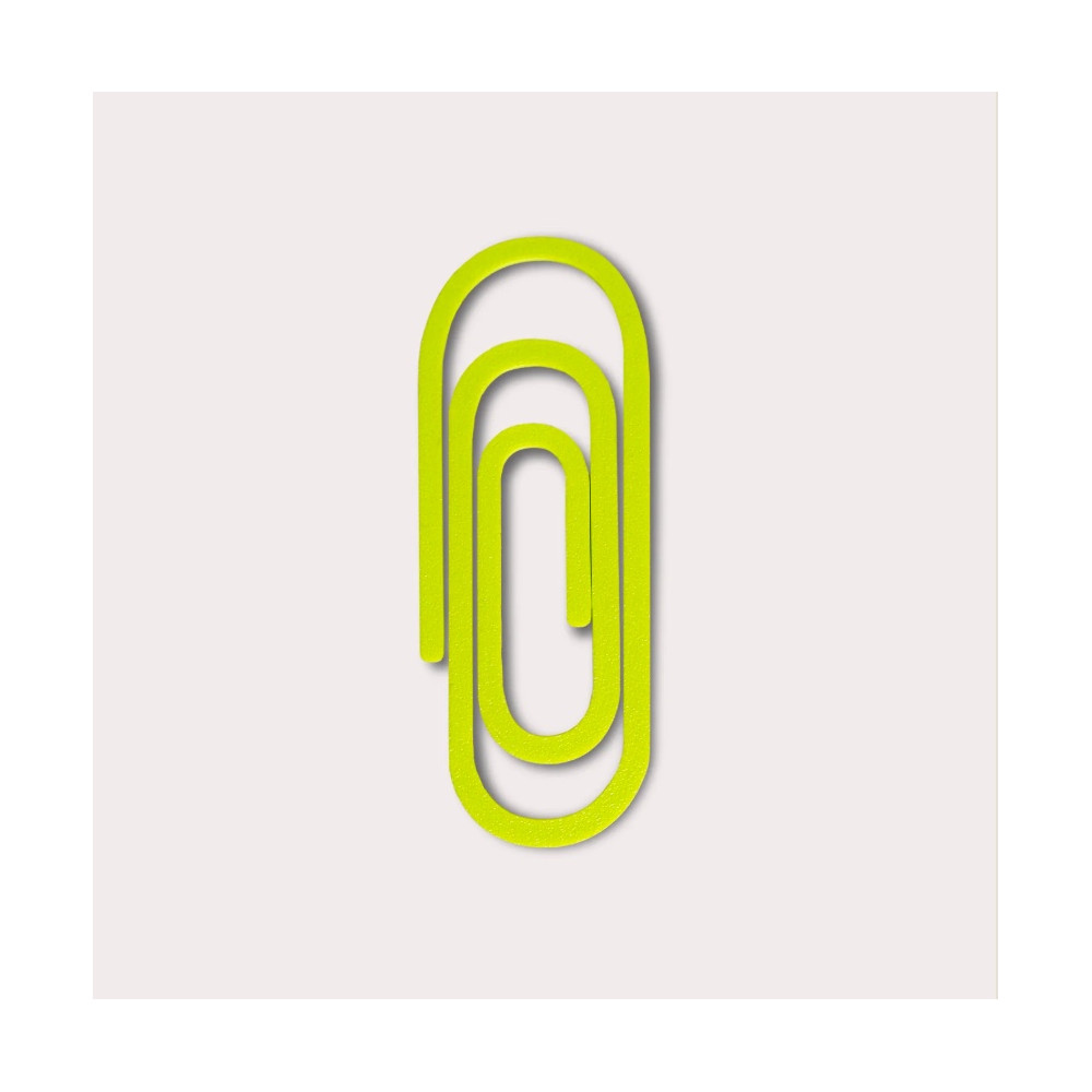Zakładka Paperclip 3D - The Completist. - Chartreuse