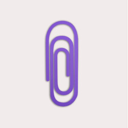 Zakładka Paperclip 3D - The Completist. - Lavender