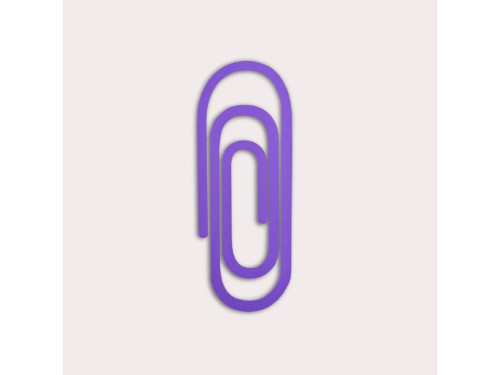 Zakładka Paperclip 3D - The Completist. - Lavender