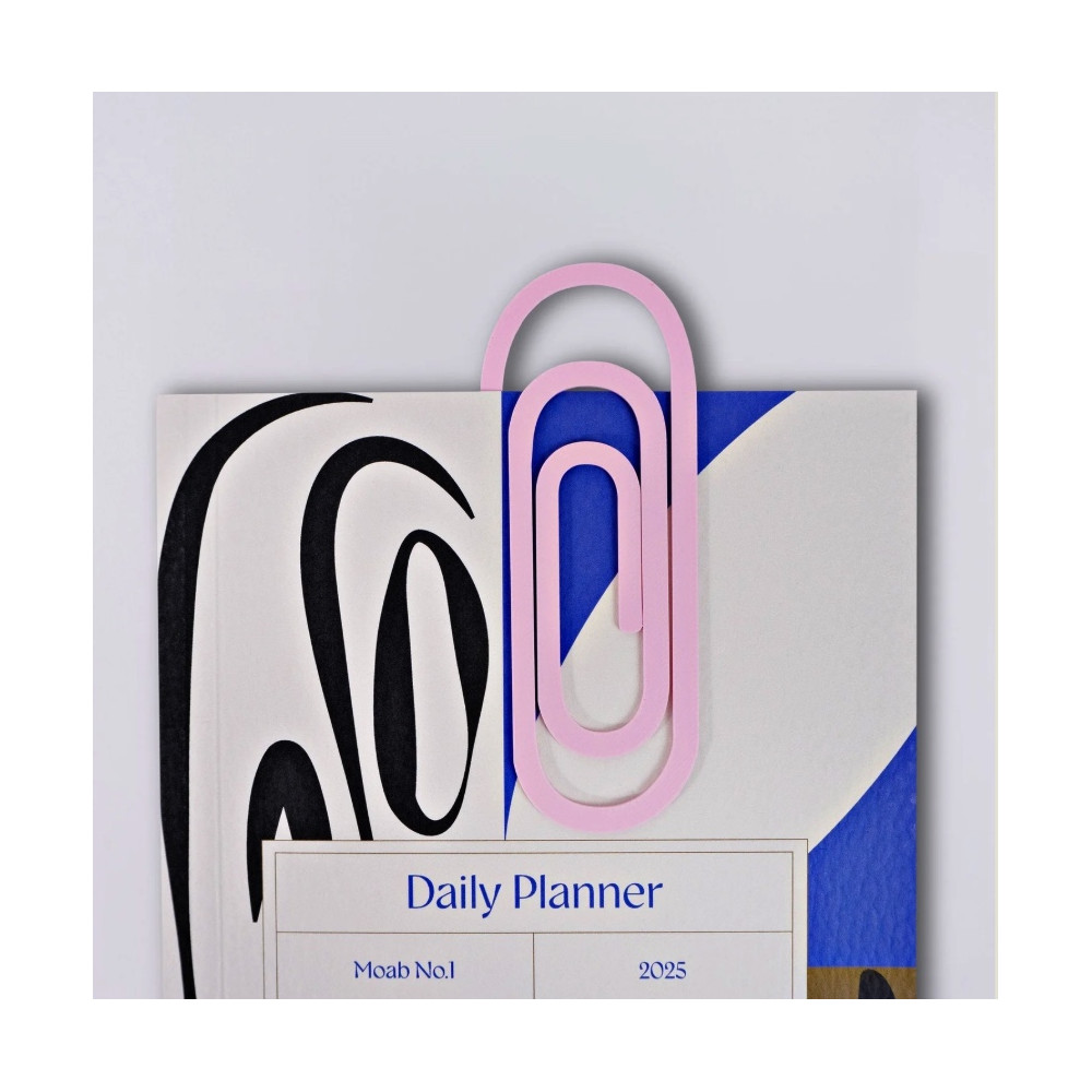 Paperclip 3D printed bookmark - The Completist. - Emerald