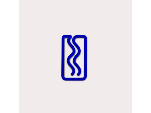 Mini Miami 3D printed bookmark - The Completist. - Ultramarine