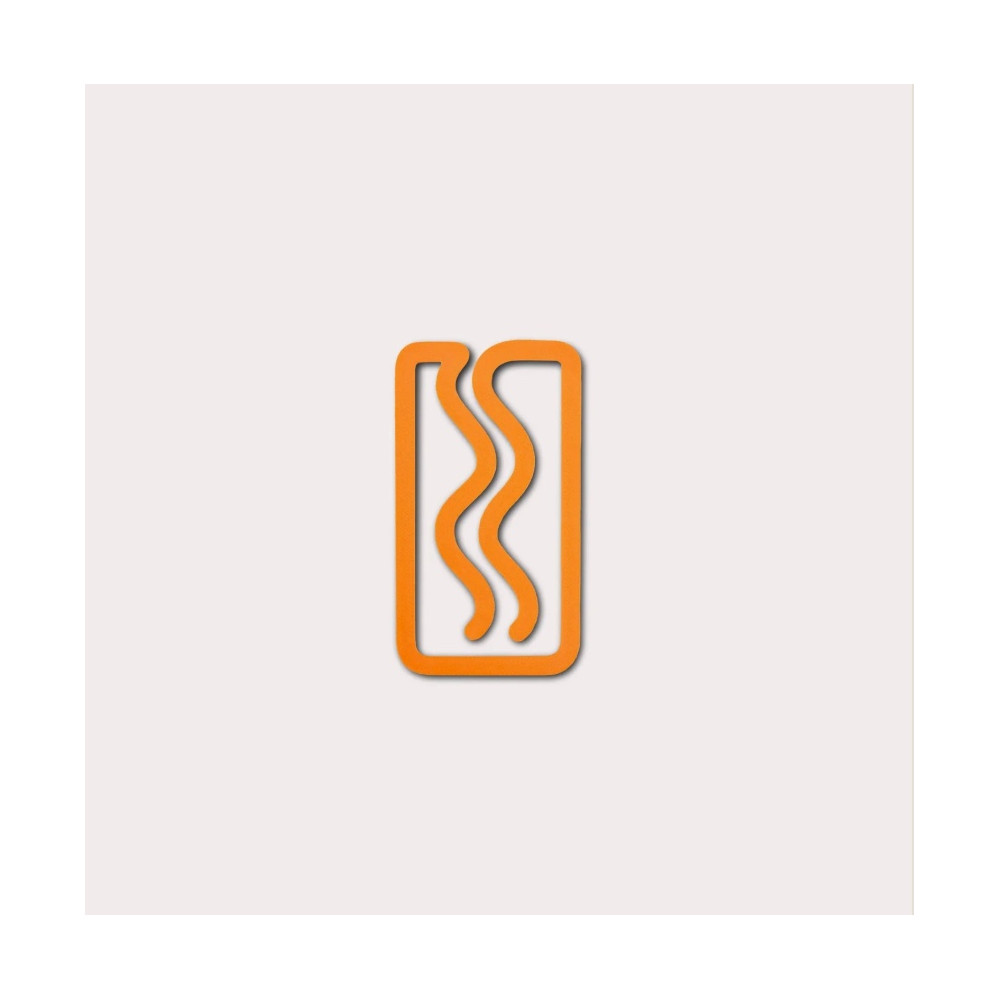 Mini Miami 3D printed bookmark - The Completist. - Mandarin