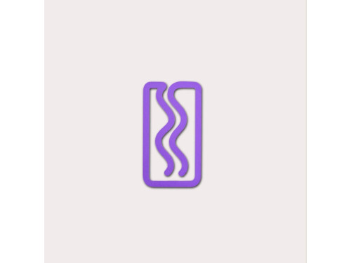 Mini Miami 3D printed bookmark - The Completist. - Lavender