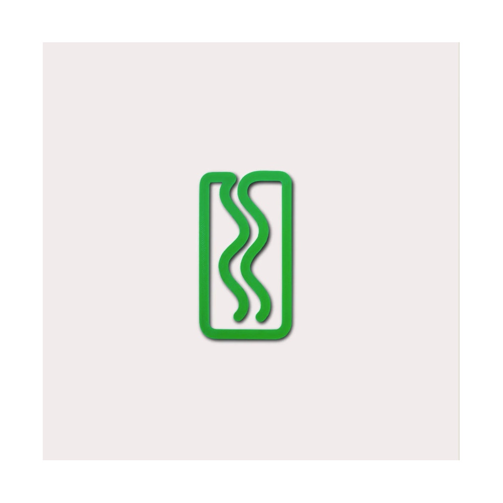 Mini Miami 3D printed bookmark - The Completist. - Emerald