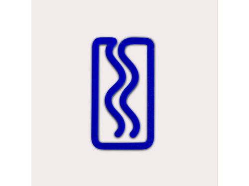 Miami 3D printed bookmark - The Completist. - Ultramarine