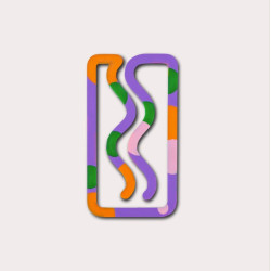 Miami 3D printed bookmark - The Completist. - Multicolour