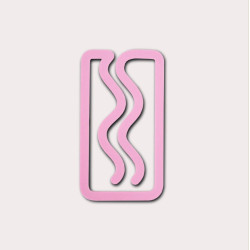 Miami 3D printed bookmark - The Completist. - Bubblegum