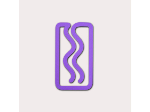 Miami 3D printed bookmark - The Completist. - Lavender