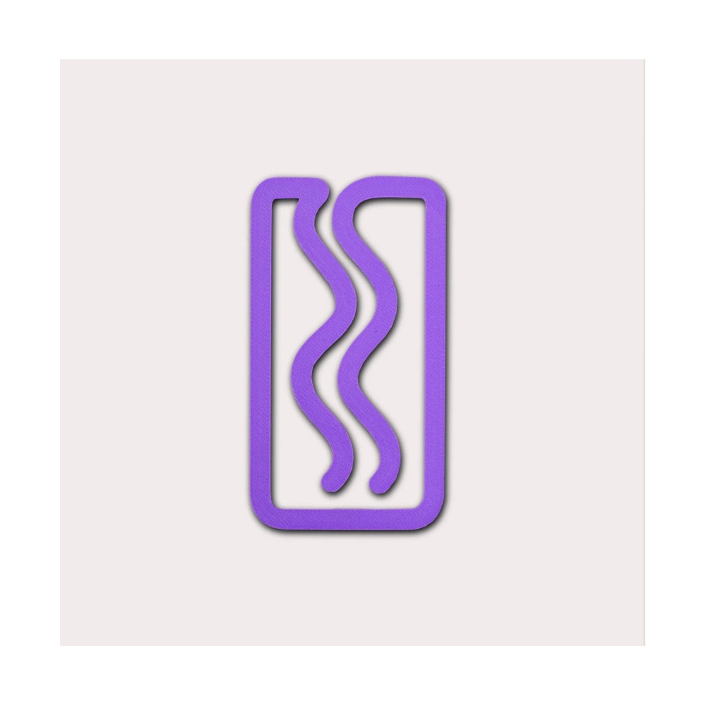 Miami 3D printed bookmark - The Completist. - Lavender