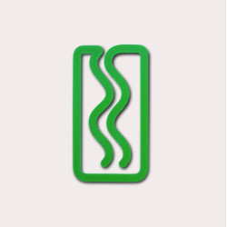 Miami 3D printed bookmark - The Completist. - Emerald
