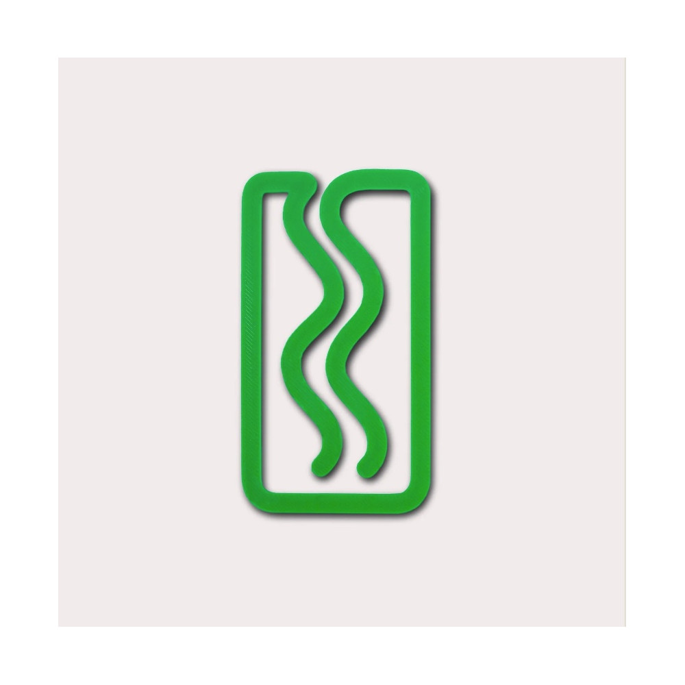 Miami 3D printed bookmark - The Completist. - Emerald
