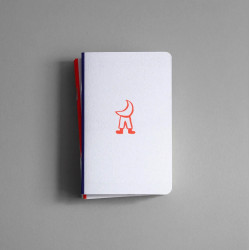 Plain pocket notebook Mr Moon - Papierniczeni - 30 sheets