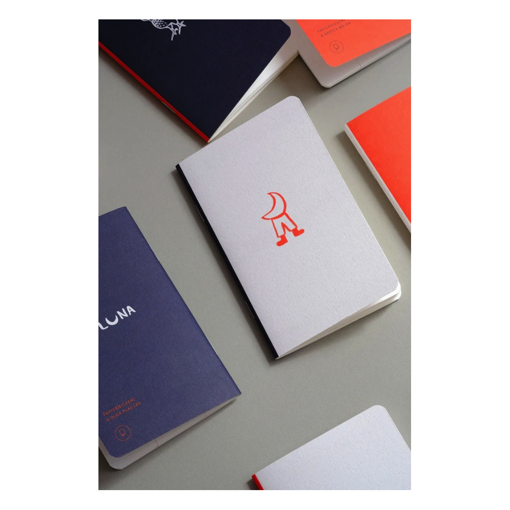 Plain pocket notebook Mr Moon - Papierniczeni - 30 sheets
