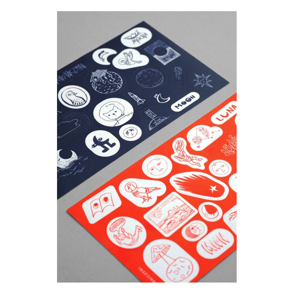 Set of Luna stickers - Papierniczeni