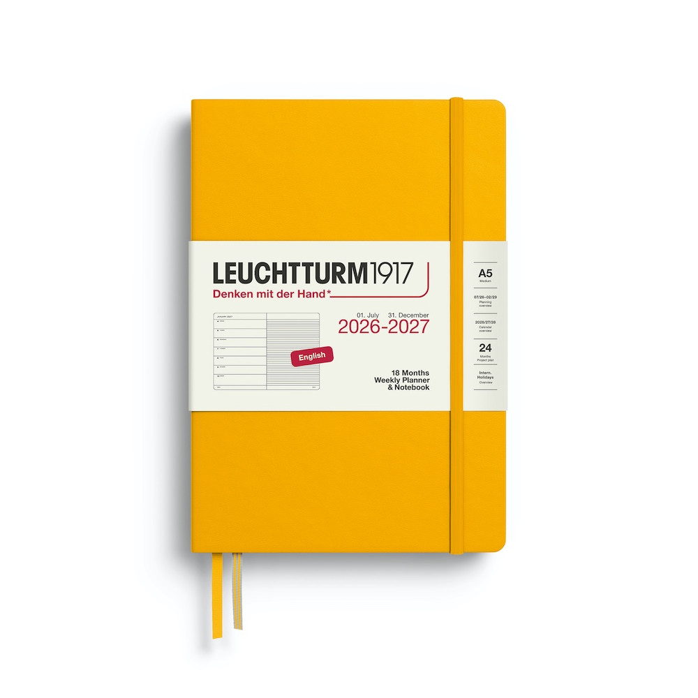 Ruled Weekly Planner & Notebook 2026/2027 A5 - Leuchtturm1917 - Sunflower