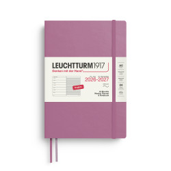 Ruled Weekly Planner & Notebook 2026/2027 A5 - Leuchtturm1917 - Dusty Rose