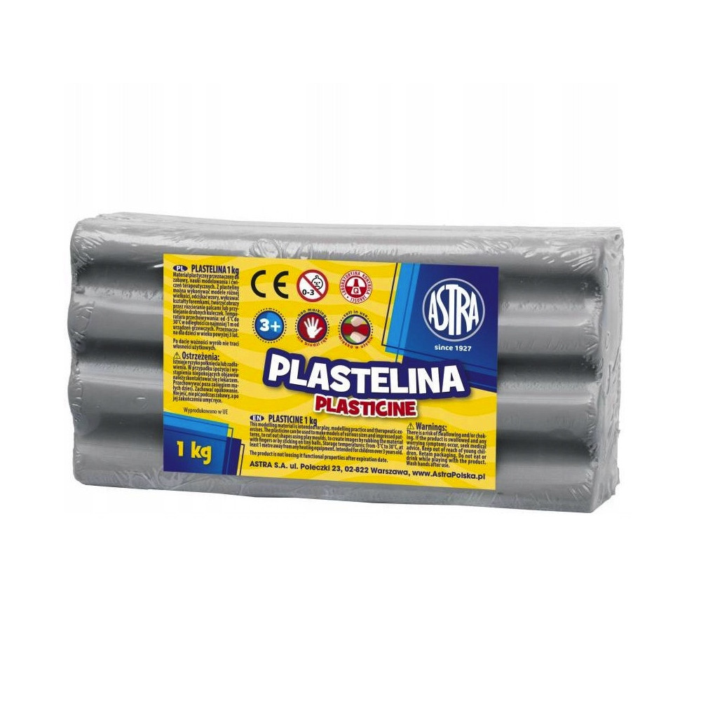 School plasticine - Astra - grey 1 kg