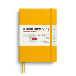 Planer tygodniowy z notatnikiem w linie 2026/2027 A5 - Leuchtturm1917 - Sunflower