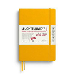 Planer tygodniowy akademicki 2026/2027 A5 - Leuchtturm1917 - Sunflower