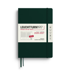 Planer tygodniowy akademicki 2026/2027 A5 - Leuchtturm1917 - Forest Green