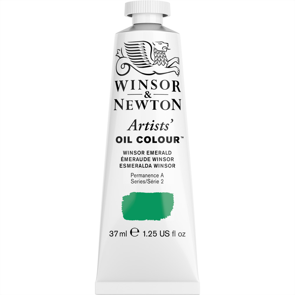 Farba olejna Artists' Oil Colour - Winsor & Newton - Winsor Emerald 37 ml