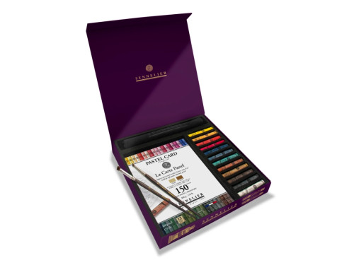 Set of À L'écu Pastels with accessories - Sennelier - 12 pcs.