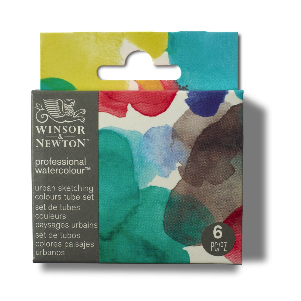 Professional Watercolor Urban Sketching Set - Winsor & Newton - 6 x 5 ml