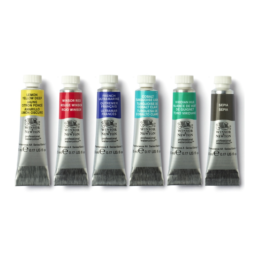 Zestaw akwareli Professional Urban Sketching - Winsor & Newton - 6 x 5 ml
