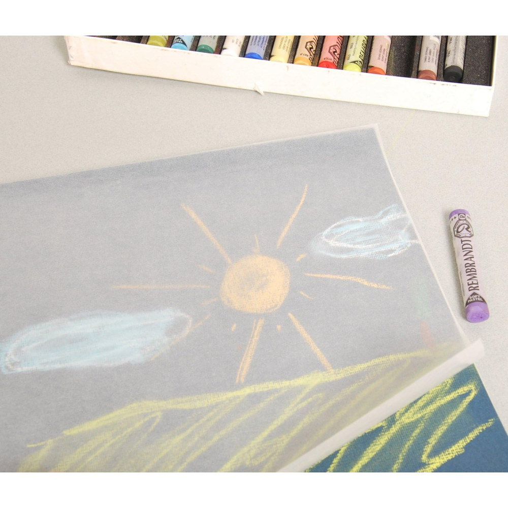 Ingres Pastel paper pad 30 x 40 cm - Clairefontaine - 130 g 25 sheets