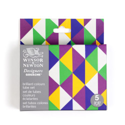 Set of Designers Gouache paints Brilliant - Winsor & Newton - 5 x 14 ml
