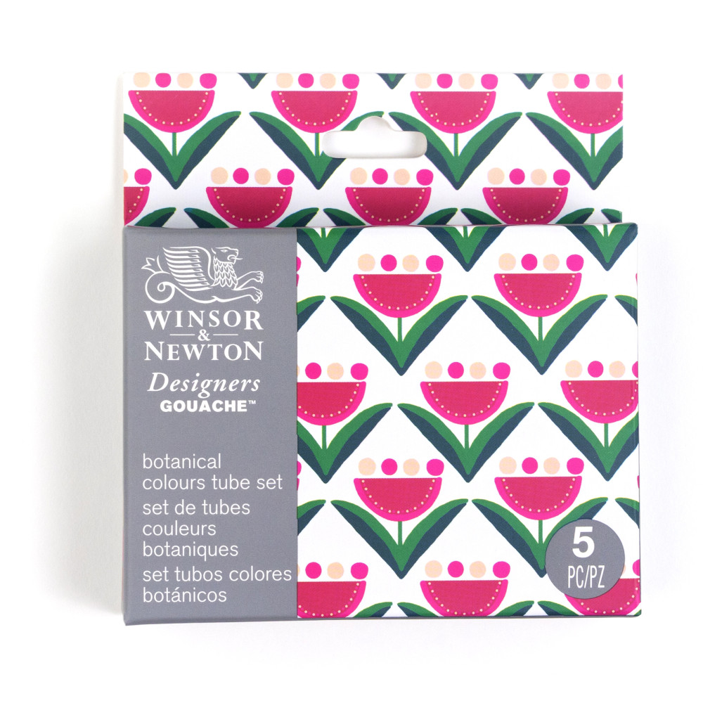 Set of Designers Gouache paints Botanical - Winsor & Newton - 5 x 14 ml