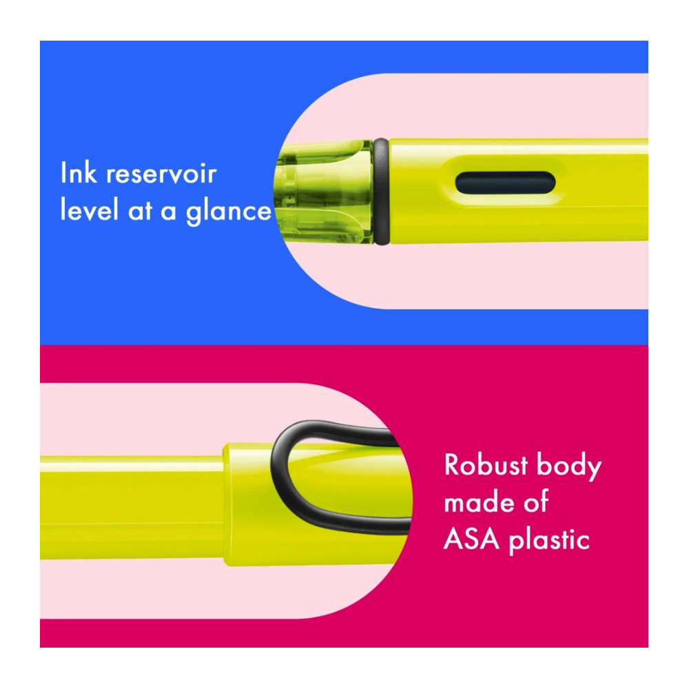 Pióro wieczne Safari - Lamy - Neon Yellow M