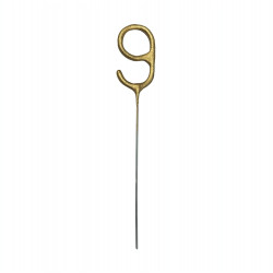 Sparklers Number 9 - gold 15 cm