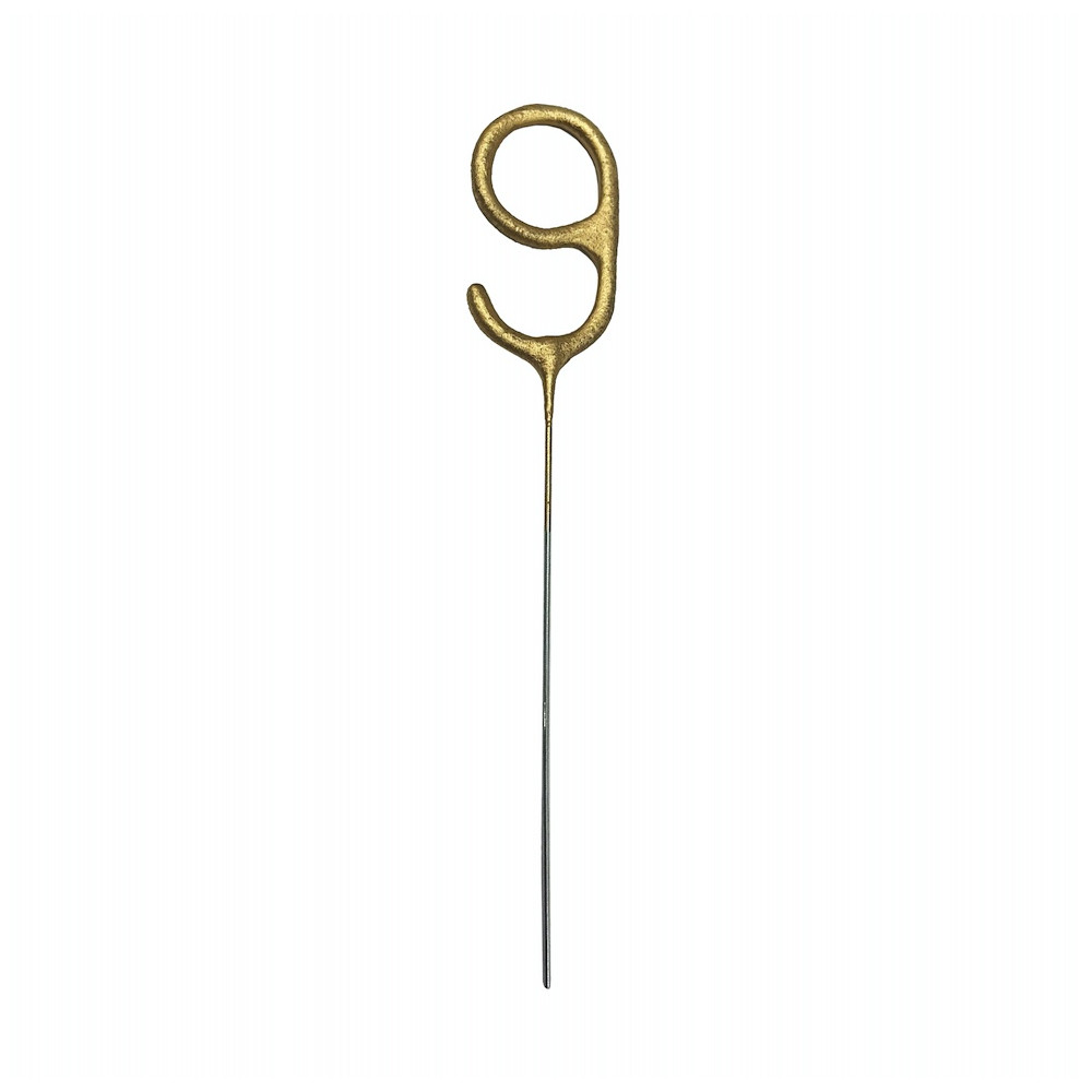 Sparklers Number 9 - gold 15 cm
