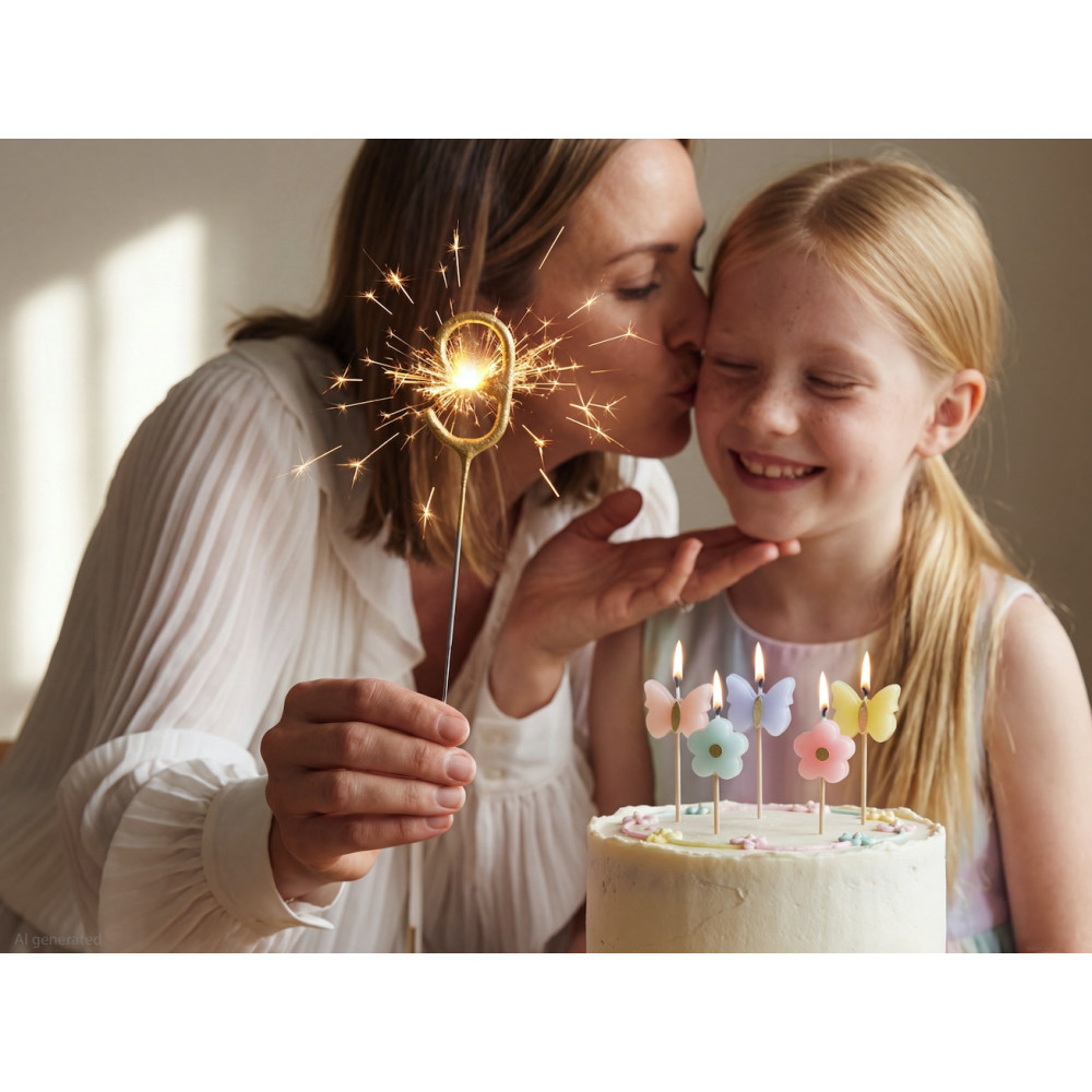 Sparklers Number 9 - gold 15 cm