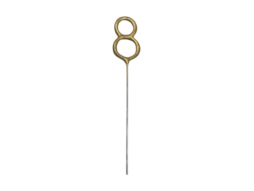 Sparklers Number 8 - gold 15 cm