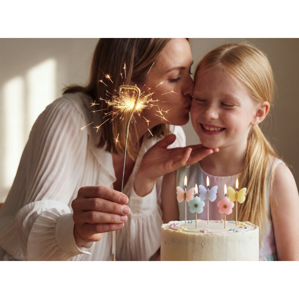 Sparklers Number 7 - gold 15 cm