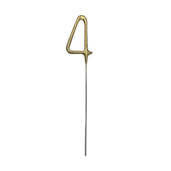 Sparklers Number 4 - gold 15 cm