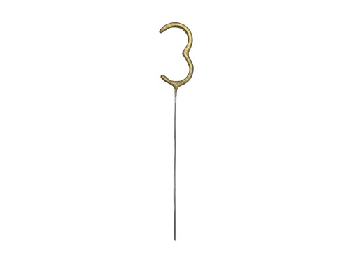 Sparklers Number 3 - gold 15 cm