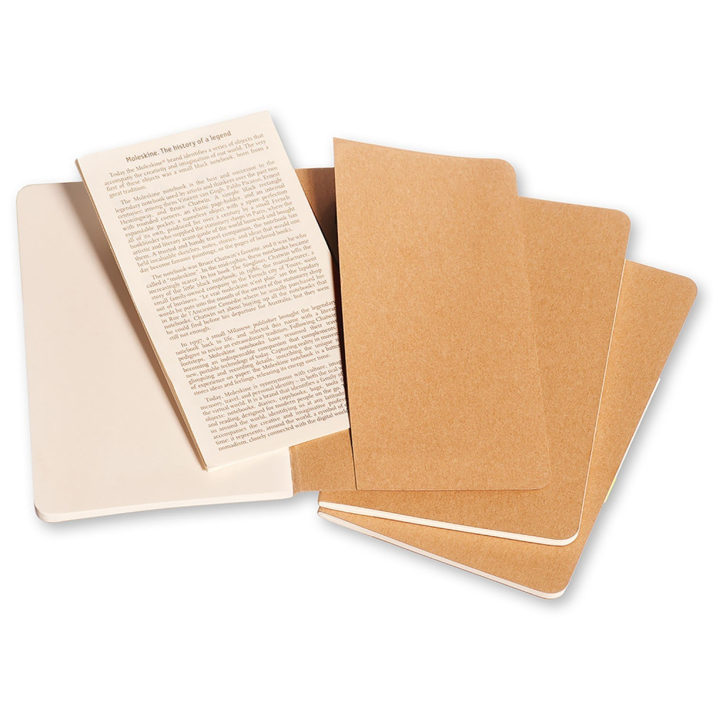 Set of 3 Plain Cahier Journals - Hawana - Pocket - Moleskine