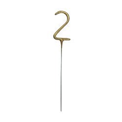 Sparklers Number 2 - gold 15 cm