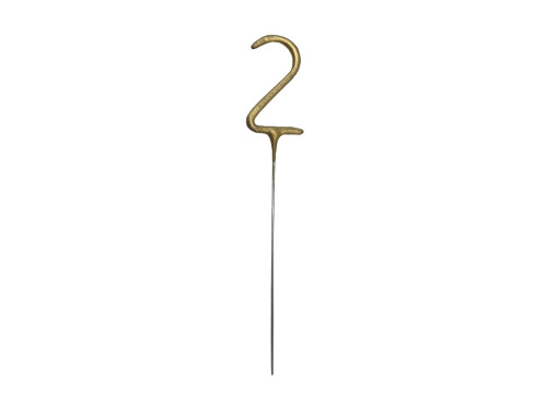Sparklers Number 2 - gold 15 cm