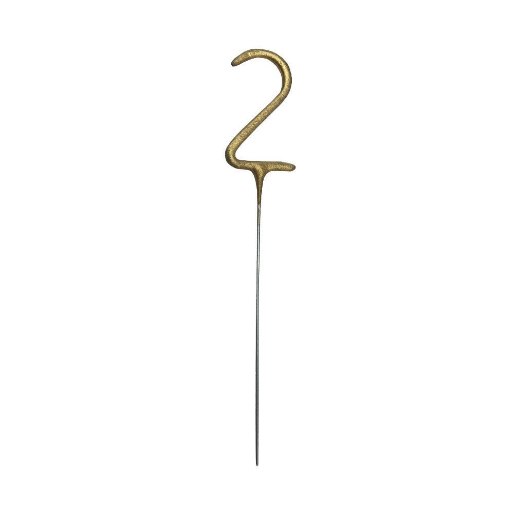 Sparklers Number 2 - gold 15 cm