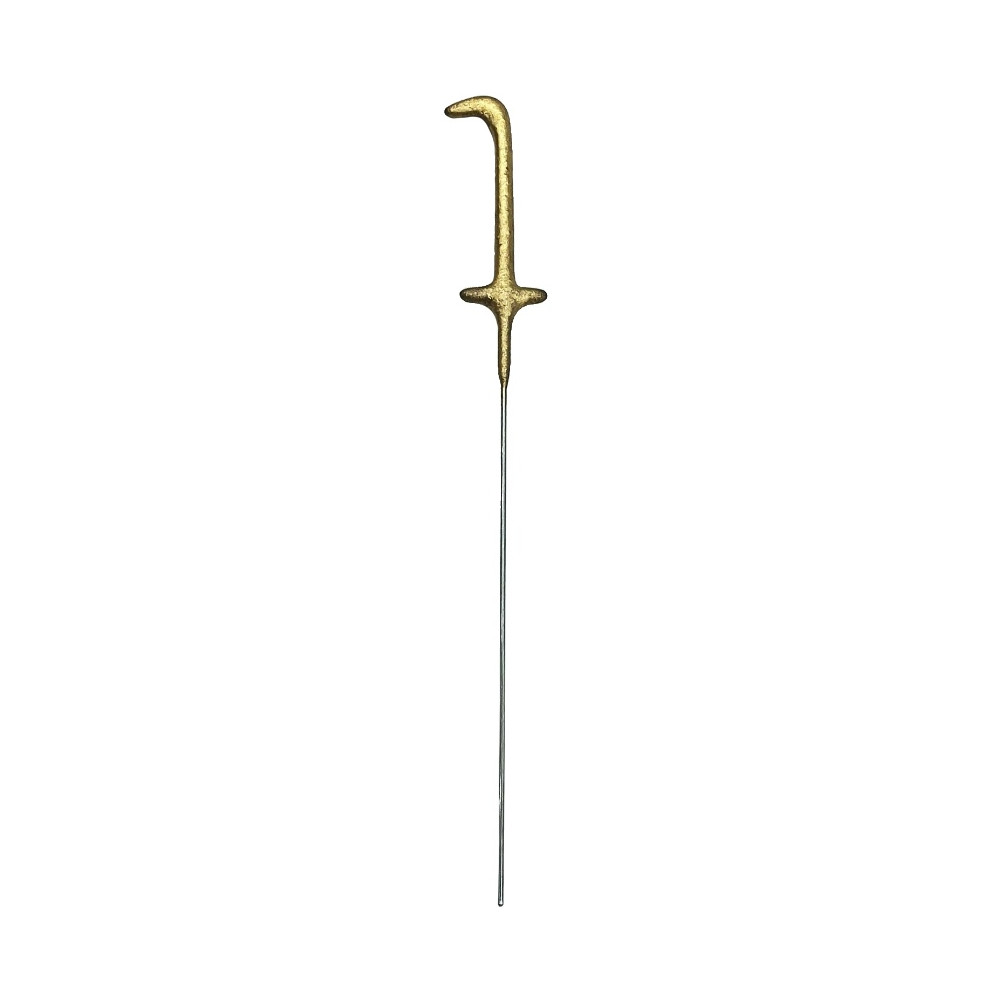 Zimne ognie Cyfra 1 - złote 15 cm