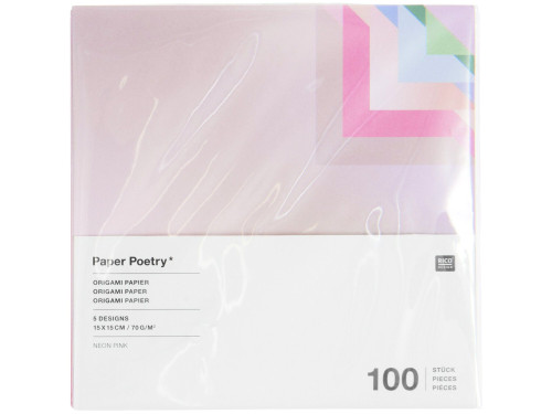Origami paper Blurry Gradient 15 x 15 cm - Paper Poetry - 100 sheets