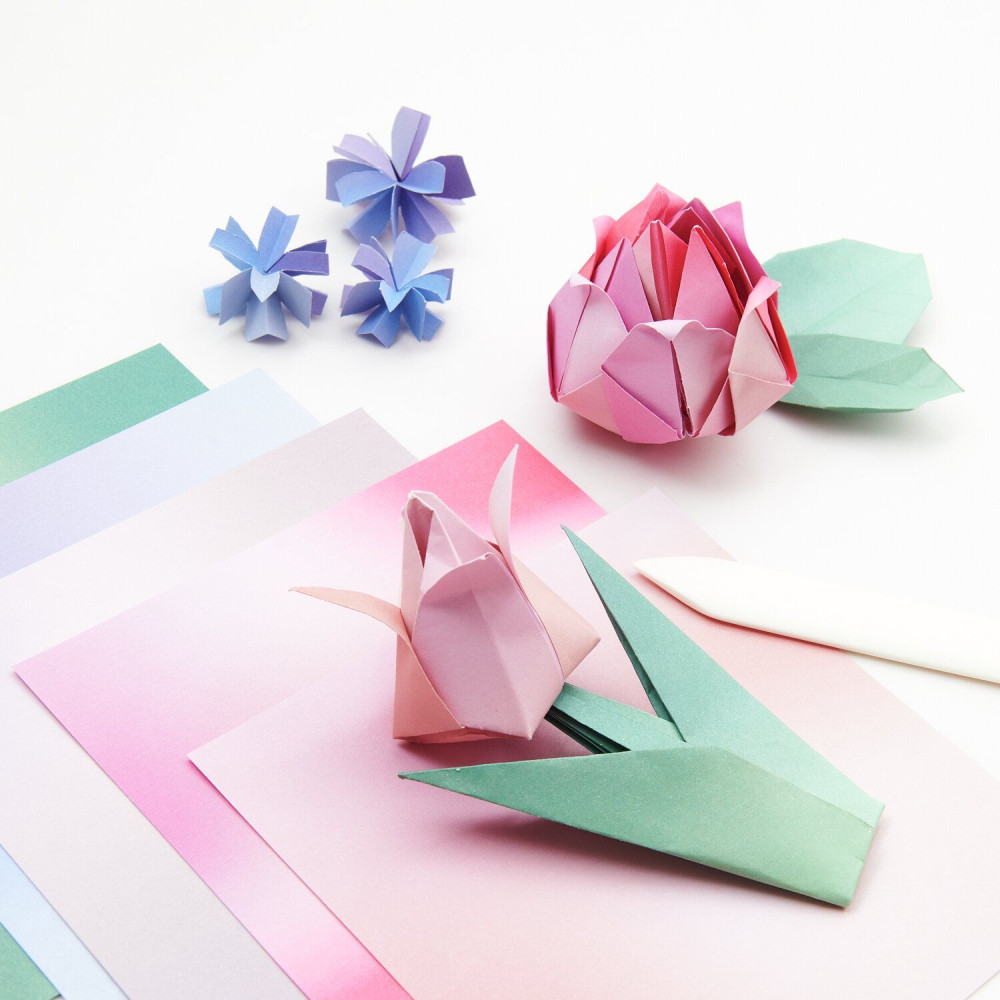 Origami paper Blurry Gradient 15 x 15 cm - Paper Poetry - 100 sheets