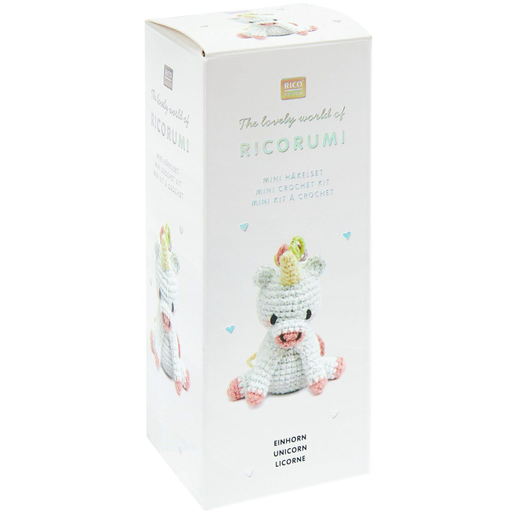Set of Mini Easy Ricorumi DK cotton yarn - Rico Design - Unicorn