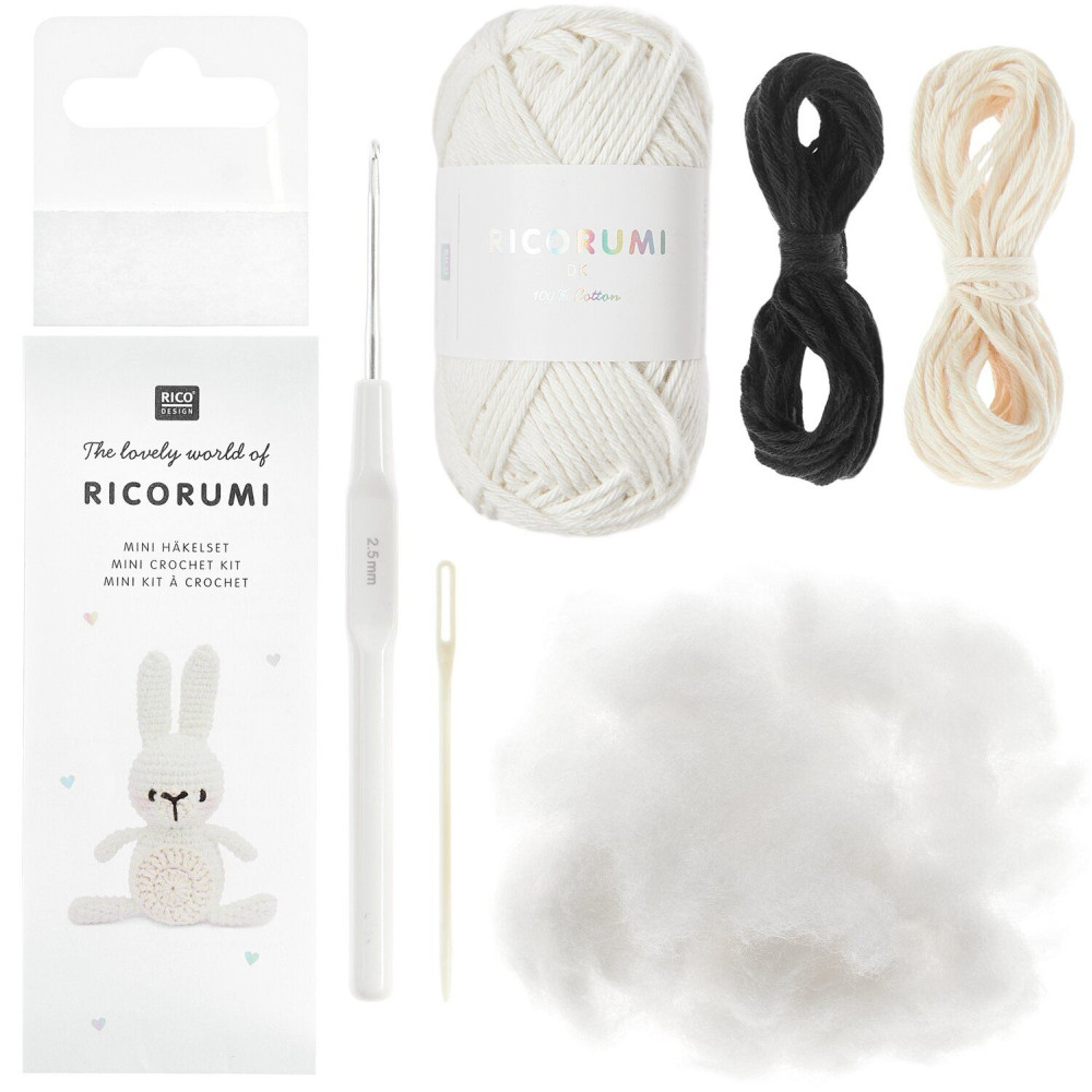 Zestaw do szydełkowania Mini Easy Ricorumi - Rico Design - Bunny
