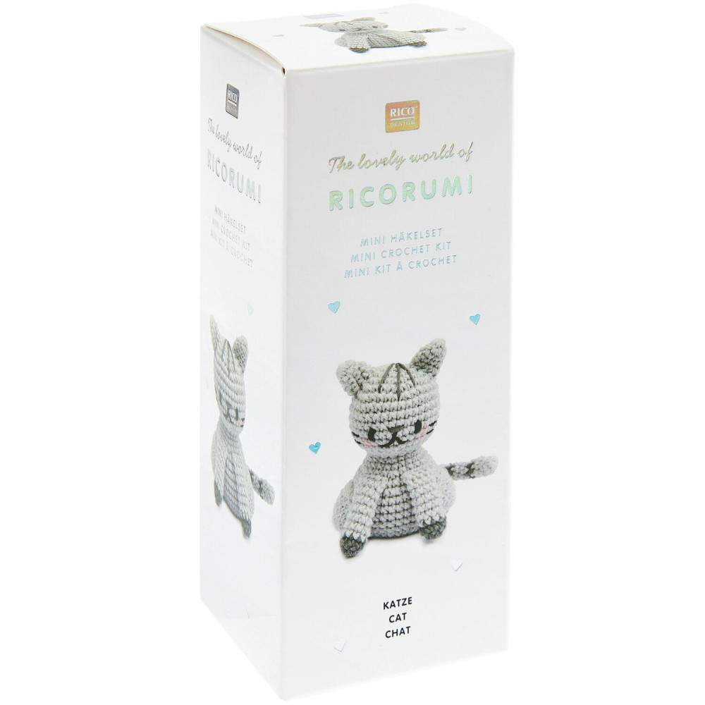 Set of Mini Easy Ricorumi DK cotton yarn - Rico Design - Cat